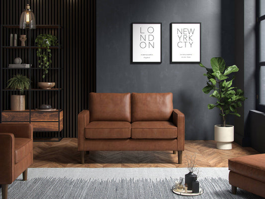 Model 46 - 2 Seater Sofa Faux Leather