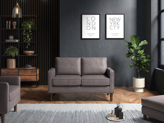 Model 46 - 2 Seater Sofa Faux Leather