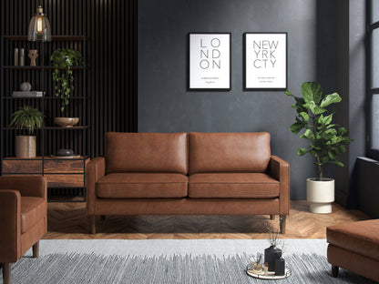 Model 46 - 3 Seater Sofa Faux Leather