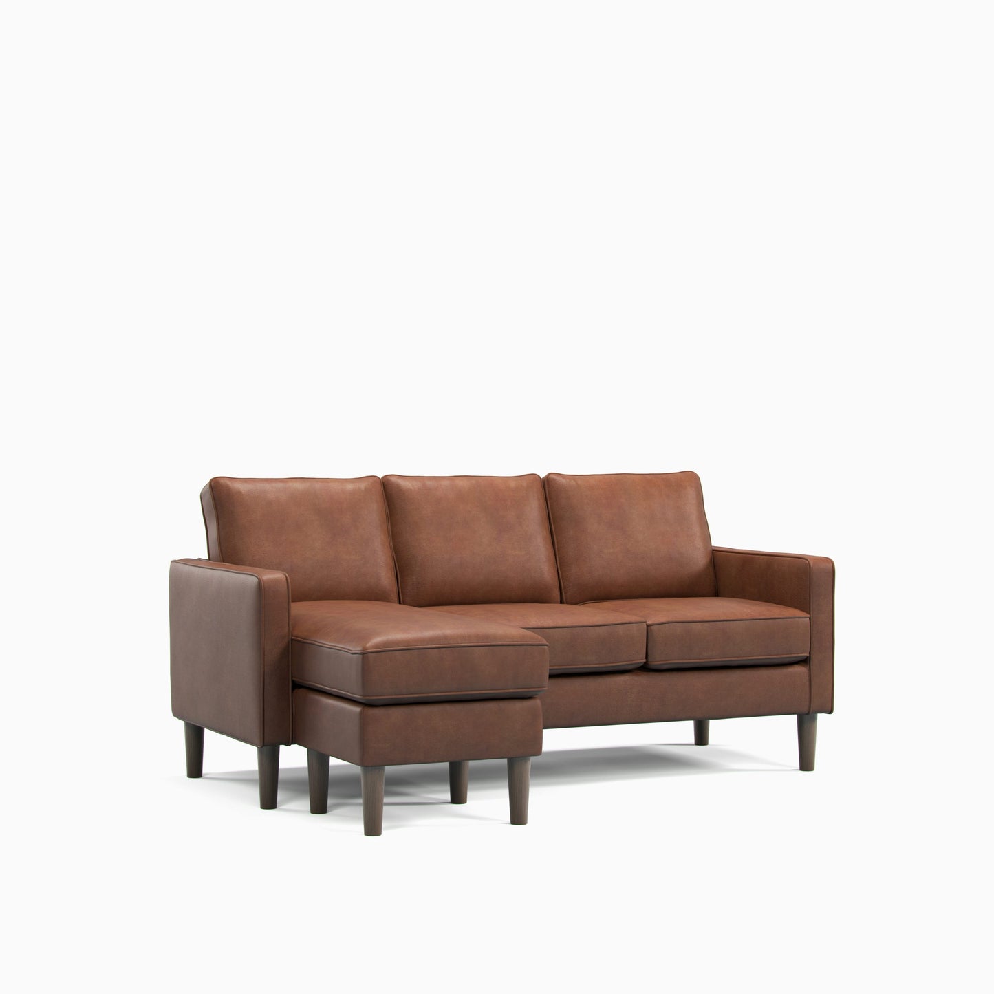 Model 46 - Reversible Chaise Sofa Faux Leather